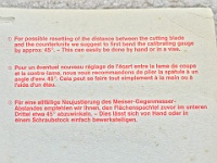Mantis Chipmate 36  Instructions from the back side of the package.
